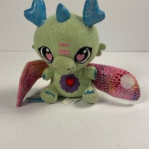 Baby Gemmy Dragons Plush Green And Pink Mystery 6 Inch Stuffed Animal Toy